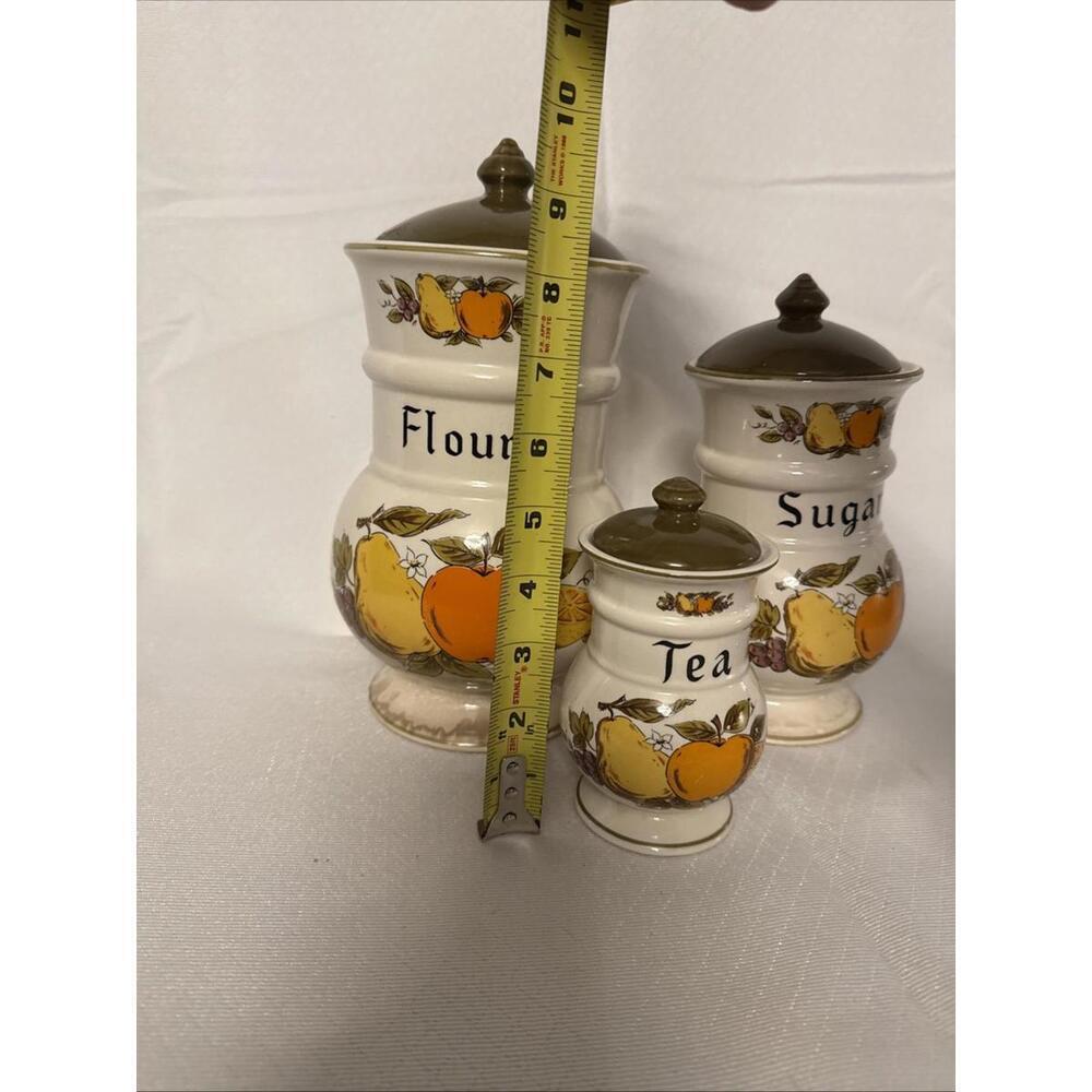Vintage 1950’s Fruit festival canisters Webb Japan - Picture 4 of 15